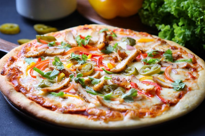 BBQ Chicken pizza catering option