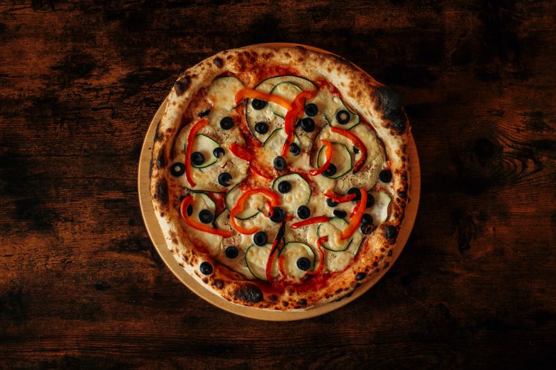 Veggie Supreme pizza for catering